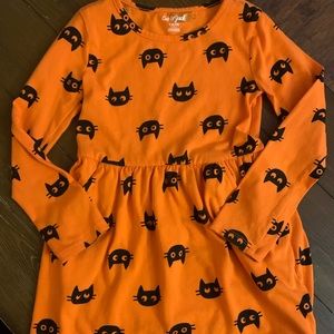 Halloween kitty dress with pockets Girls size 6/6x